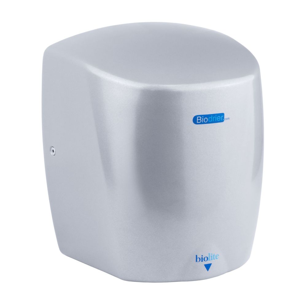 Biodrier Biolite Silver Hand Dryer | 0.65-0.9kW | Ultra Small, High Speed