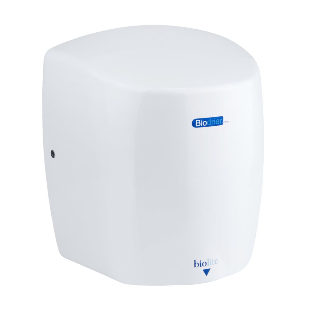 Biodrier Biolite White Hand Dryer | 0.65-0.9kW | Ultra Small, High Speed