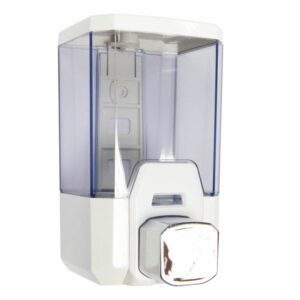 Soap Dispenser | 1 Litre | Chrome & White