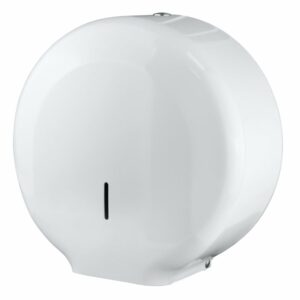 Stainless Steel White Mini Jumbo Toilet Roll Dispenser