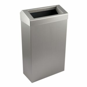 Brushed Stainless Steel 30L Waste Bin - Free Standing Or Wall Mounted