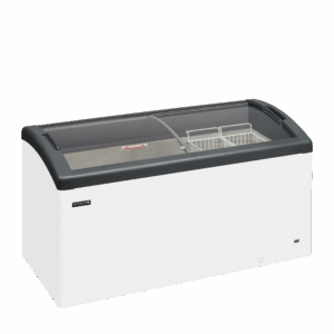 Sliding Curved Glass Lid Chest Freezer